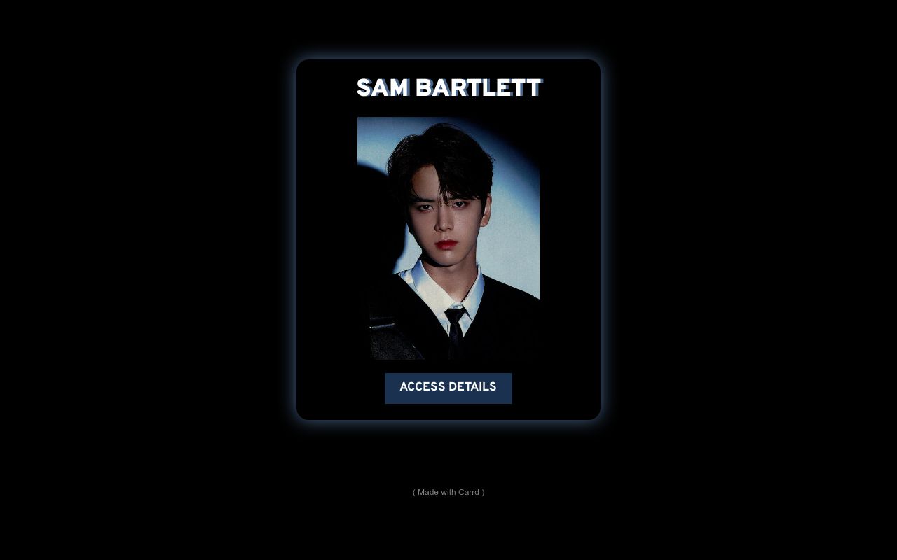Carrd profile picture for @bartlett